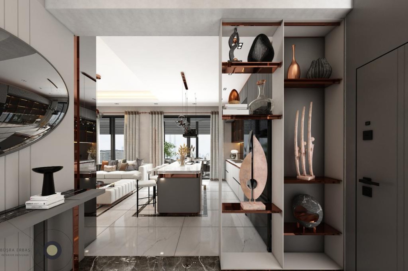 1+1 apartment with private garden in Sky Park Residence — photo 5