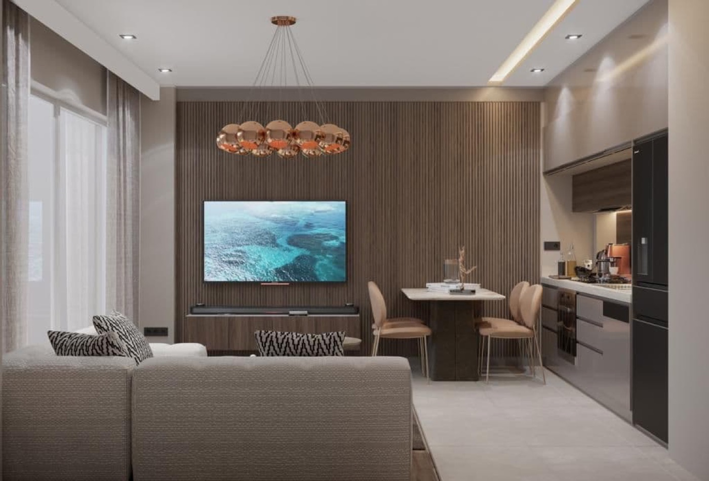 Квартира 2+1 с двумя санузлами в Zamur Home — фото 4